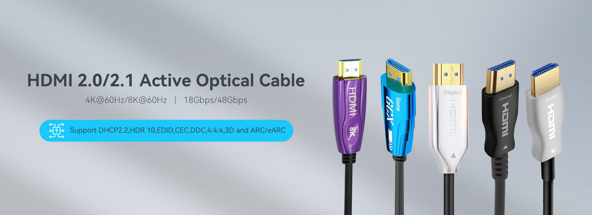 HDMI 4K and 8K active optical cable