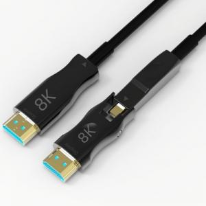  HDMI 2.1 Fiber Cable HDMI to Micro HDMI 2.1 Detachable 8K Engineering Fiber cable HDR ARC 3D