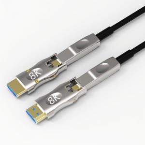 Best 8K HDMI Detachable Hybrid Fiber Cable 2.1 version HDMI to Micro HDMI Fiber Cable 100Meter Max 
