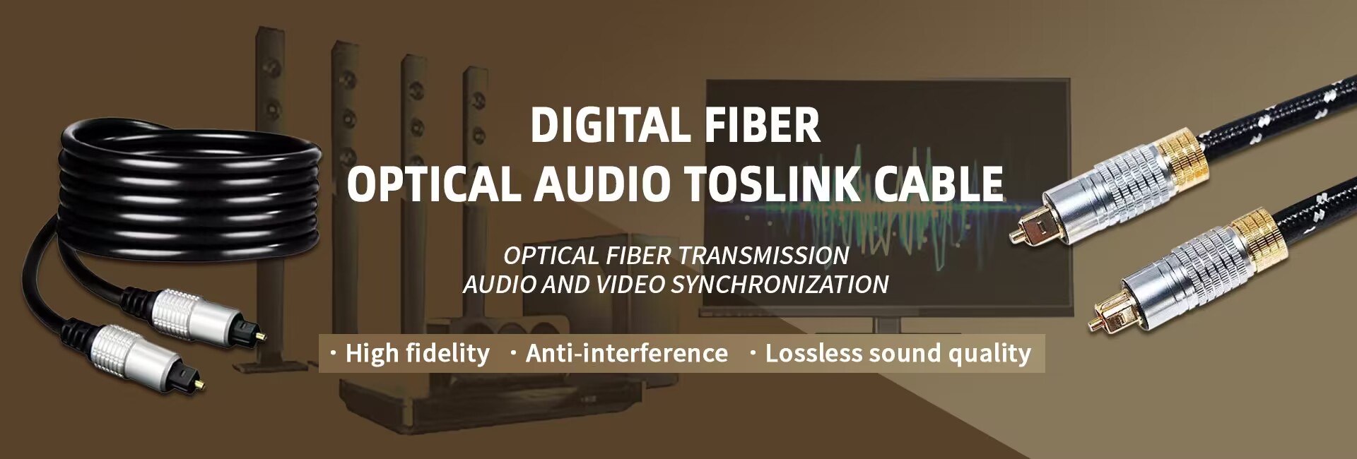Digital Fiber Optical Toslink Audio Cable