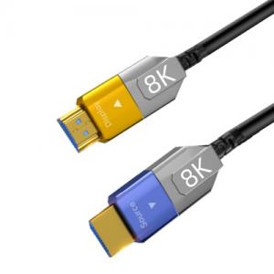 HDMI 2.1 fiber optic Cable support 8K@60hz 48Gbps HDCP2.3 eARC 3D